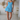 Female wearing a Ferozi Blue Solid Color A-Line Sweetheart Neckline Dress