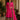 Fuchsia A-Line Kurta Set with Navy & Gold Brocade Border