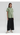 Female wearing a Sea Green Solid Color Ethnic Crew Neckline Top