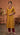 Mustard Kurta & Maroon Pant Co-ord Set with Embroidered Collar