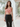 Female wearing a Off White 4 Petal Flowers Print Western Square Neckline No Collar Top