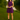 Female wearing a Purple Solid Color Babydoll Dress