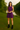 Female wearing a Purple Solid Color Babydoll Dress