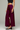 Female wearing a Purple Solid Color    Style Cotton Slub Pant