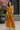 Female wearing a Yellow Solid Color    Style Cotton Slub Pant