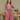 Female wearing a Dark Pink Ikkat Print A-Line Square Neckline No Collar Dress