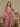 Female wearing a Dark Pink Ikkat Print A-Line Square Neckline No Collar Dress