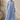 Sky Blue Embroidered Empire Line Maxi Dress