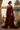Regal Maroon One-Shoulder Embroidered Gown