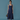 Female wearing a Blue Solid Color Ballgown Dress