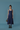 Female wearing a Blue Solid Color Ballgown Dress
