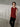 Female wearing a Maroon Solid Color   Fusion Style Round Neckline Cotton Slub Tunic