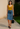 Female wearing a Mustard Solid Color Western Sweetheart Neckline Top