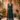 Forest Green Patterned Collar and Hem Midi Dress