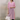 Female wearing a Pink Solid Color Kurta V-Neckline Neckline Shirt