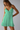 Female wearing a Sea Green Solid Color A-Line Sweetheart Neckline Dress