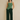 Female wearing a Sea Green Solid Color Western Square Neckline Tunic