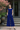 Female wearing a Blue Solid Color    Style Cotton Slub Pant