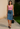 Female wearing a Baby Pink Solid Color Western Sweetheart Neckline Top