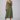 Female wearing a Green Sangeneri , Yellow Chameli Print Print A-Line V-Neck Neckline Dress