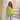 Female wearing a Leaf Green Solid Color Western Strapless Neckline Top