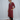 Female wearing a Rust Maroon Solid Color Empire Line Kurta