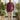 Crimson Linen Shirt and Beige Trouser Set