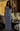 Female wearing a Blue Sangeneri , White Floral Butta Print Bodycan Square Neckline Dress