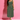 Female wearing a Ferozi Blue, Green Hydrangea  Print A-Line Dress