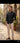 Charcoal Linen Shirt & Beige Straight Fit Trousers Set