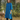 Female wearing a Ferozi Blue Solid Color Kurta Regular Collar Shirt