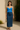Female wearing a Ferozi Blue Solid Color Western Sweetheart Neckline Top
