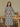 Female wearing a Green Sanganeri, Circle Floral Butta Print A-Line Suit Neckline Mandarin Collar Dress