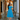 Female wearing a Ferozi Blue Solid Color Nan Dress