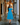 Female wearing a Ferozi Blue Solid Color Nan Dress