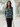 Female wearing a Emerald Green Sanganeri Pink Floral Butta Print Western No Neckline Regular Collar Shirt