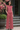 Female wearing a Peach Solid Color   Fusion Style Crew Neckline Cotton Slub Top