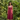 Maroon Sleeveless Midi Dress with Embroidered V-Neck