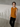 Female wearing a Orange Solid Color   Fusion Style Round Neckline Cotton Slub Tunic