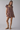 Female wearing a Ash Blue Sanganeri  Red & White Daffodils Print A-Line Scoop Neckline Dress
