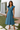 Female wearing a Greyish Blue Solid Color Nan Dress