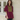 Female wearing a Maroon Solid Color Fusion Slashed Neckline Mandarin Collar Tunic