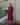 Female wearing a Purple Solid Color   A-Line Style V-Neck Neckline Cotton Slub Dress