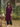 Female wearing a Wine Solid Color Peplum Funnel Neckline Kurta