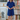 Female wearing a Blue Solid Color Shirt V-Neck Neckline Regular Collar Dress