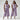 Female wearing a Lavender Solid Color   High Waisted Style Cotton Slub Trouser