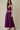 Female wearing a Purple Solid Color    Style Cotton Slub Pant