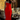 Female wearing a Red Solid Color A-Line Square Neckline Dress