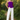 Female wearing a Purple Solid Color Western Strapless Neckline Top