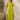 Lime Linen Stand-Away V-Neck Tunic Dress